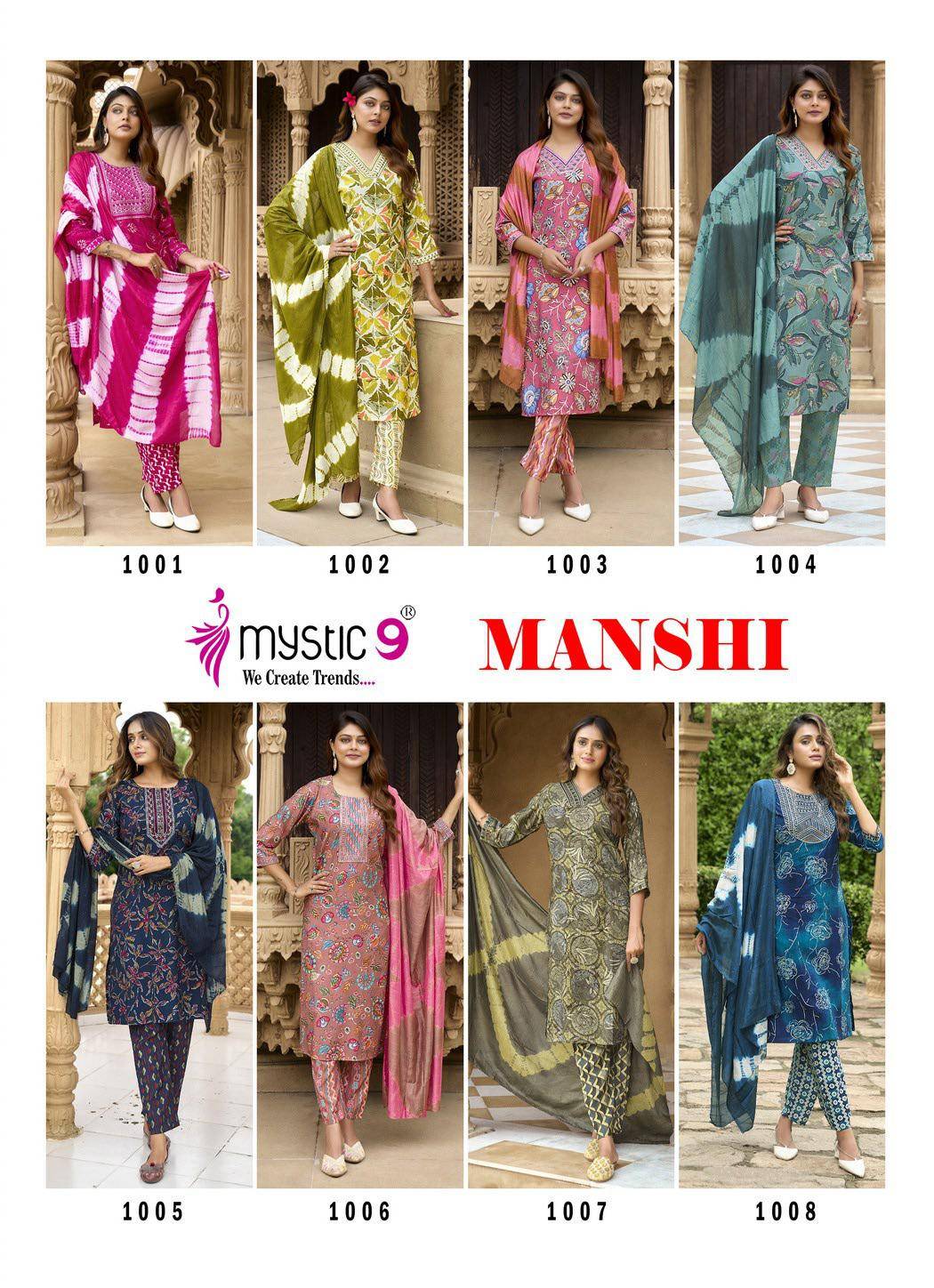 Mystic9 manshi vol 1 kurti ladies fashion wholesale